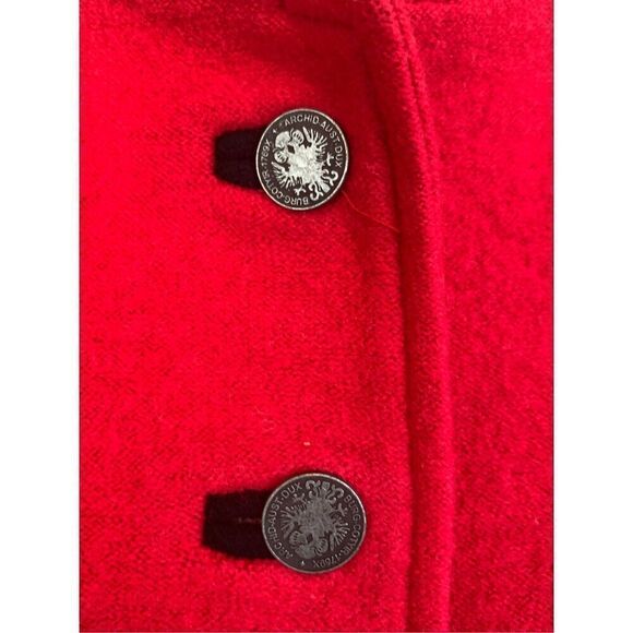 Vintage Venario Boiled Wool Red Jacket - Picture 3 of 7